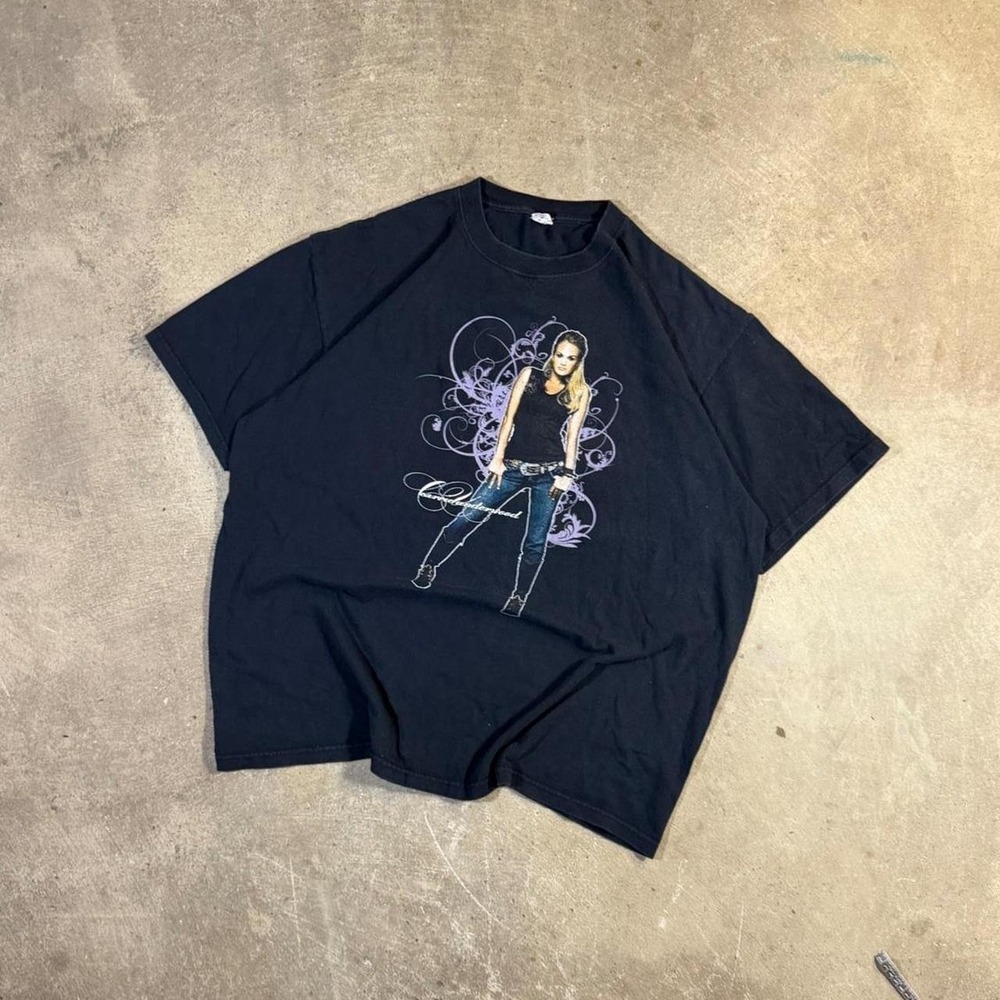 Vintage Y2K Carrie underwood band music graphic t shirt Size XXL